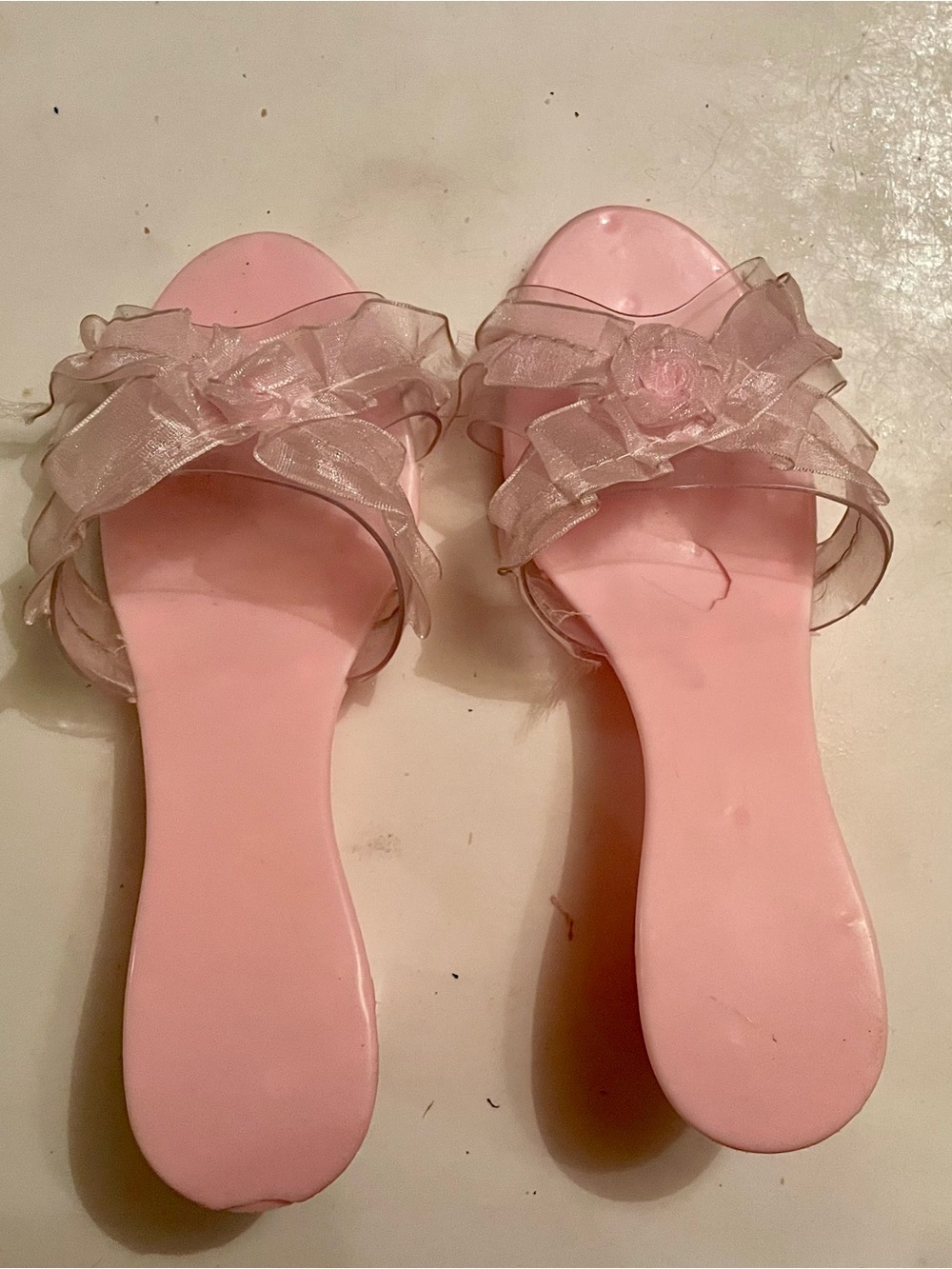 Plastic dress up shoes